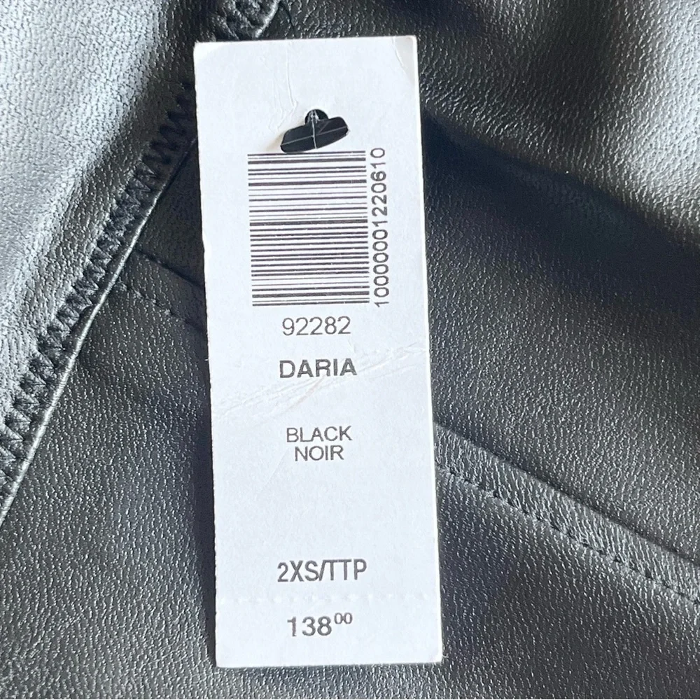 Aritzia Wilfred Free Black Daria Vegan Leather Pant Leggings Size XXS - Picture 13 of 16
